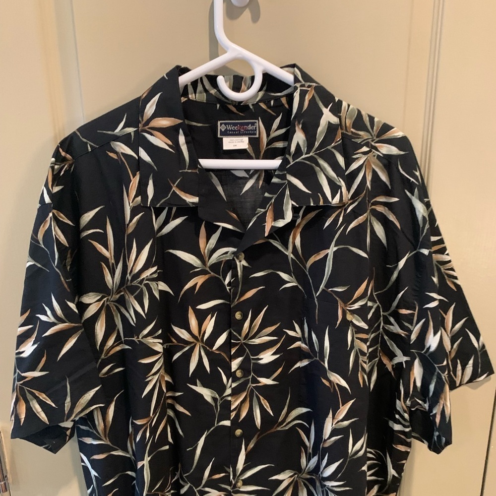 Weekender Casual Lifestyle Vintage Mens 100% Cotton Shirt 2X